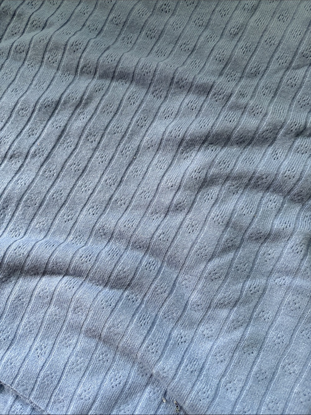 Joann fabrics blue pointelle